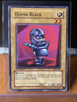Yugioh TCG Lot of 3: Ojama King, Ojama Yellow, & Ojama Black 1st Edition - NM - Image 4