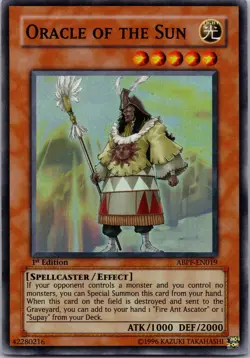Yugioh Oracle of the Sun ABPF-EN019 1st Edition Super Rare NM - Image 1