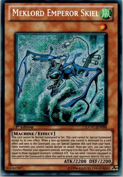 Yugioh Meklord Emperor Skiel EXVC-EN094 1st Edition Secret Rare NM - Image 1