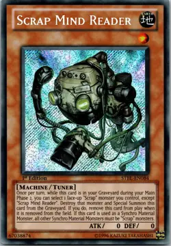 Yugioh Scrap Mind Reader STBL-EN084 1st Edition Secret Rare NM - Image 1