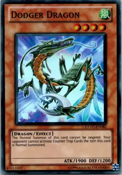 Yugioh Dodger Dragon EXVC-EN082 Super Rare NM - Image 1