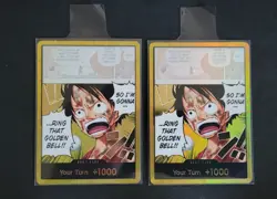 x2 One Piece Gold DON!! OP15 ENGLISH Luffy - Adventure On Kamis Island - Image 1