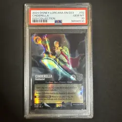 Lorcana Cinderella Stouthearted D23 Collection Disney PSA 10 GEM MINT - Image 1