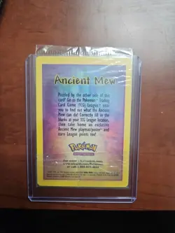 Ancient Mew - SEALED Pokemon 2000 Movie Promo Holo Card - MINT RARE - Image 2