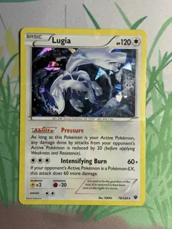 Lugia 78/124 XY Fates Collide Cracked Ice Holo Rare Exclusive Pokemon Card MP - Image 2