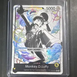Bandai Monkey.D.Luffy Leader ST29-001 Full Art Foil Card Starter Deck 29 Egghead - Image 1