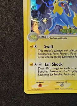 Manectric 7/106 EX Emerald 2005 Reverse Holo Rare Pokemon Card TCG - Image 5