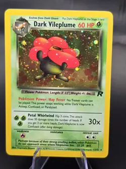 Pokemon Card - TCG Team Rocket Dark Vileplume Holo #13/82 - Image 1