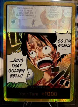 DON!! Card (Luffy) (Gold) - Adventure on Kami's Island (OP15-EB04) - Image 1