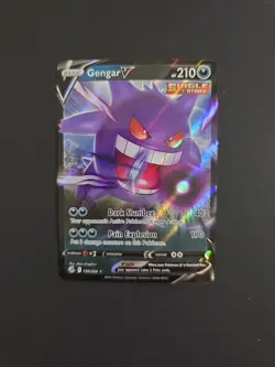 Pokemon Gengar v Single Strike Fusion Strike TCG Card 156/264 Mint - Image 1