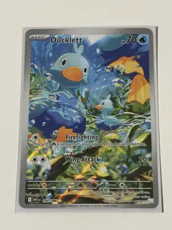 Pokemon TCG Ducklett Illustration Rare Card 109/086 Sv: White Flare - Image 1