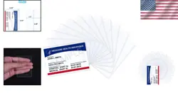 20 Pack Medicare Card Protector Sleeves - 6 Mil Clear PVC for All ID Cards - Image 2