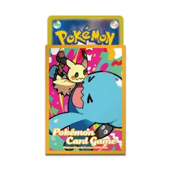 Pokemon Center Original Card Sleeves Mimikyu & Wobbuffet Orange JAPAN - Image 2