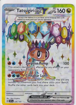 Tatsugiri Ex 2024 Surging Sparks #226/191 SSP Ultra Rare Pokemon Card R1-X566 - Image 1