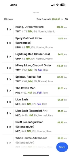 Magic the gathering Collection Cards Priced With TCG Scanner On Lowest listed - Image 3