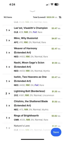 Magic the gathering Collection Cards Priced With TCG Scanner On Lowest listed - Image 4