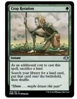 1x MTG Crop Rotation - Dominaria Remastered! NM Mint! - Image 1
