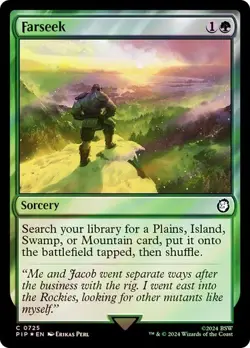 1 x SURGE FOIL Farseek Universes Beyond: Fallout 725 NM MTG Magic: the Gathering - Image 1