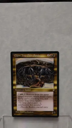 Magic the Gathering: Giant Trap Door Spider-1995 Ice Age Edition- Lightly Played - Image 1