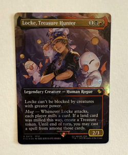 MTG Final Fantasy English Locke, Treasure Hunter Borderless 0475 Foil - Image 1