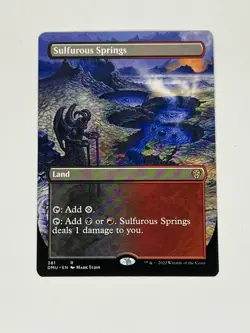 MTG - Sulfurous Springs (Borderless) - Dominaria United - Rare - NM - Image 1