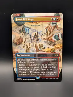 MTG - Frostcliff Siege - BORDERLESS - Enchantment - TDM #385 - Rare - Image 1