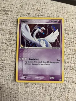 Pokemon Unseen Forces Lugia Cosmos Holo LP 29/115 Pokemon Nintendo 2005 - Image 2