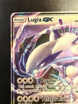 Lugia GX - 159/214 - SM Lost Thunder Ultra Rare Holo Pokemon Card - NM - Image 4