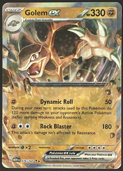 Golem ex - Double Rare SV: Scarlet & Violet 151 076/165 POKEMON TCG NEAR MINT - Image 1