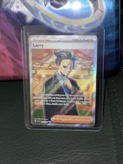 Pokemon TCG Larry 235/182 Paradox Rift Full Art Holo Rare Near Mint - Image 1