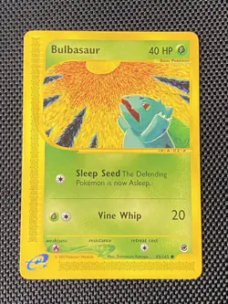 BULBASAUR 95/165 Expedition NON-HOLO E-Series / E-Reader Pokemon TCG card LP+ - Image 1
