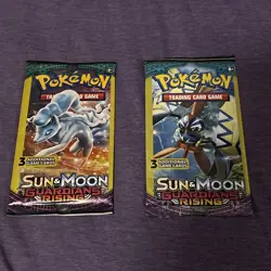 Lot of 2 Pokemon Guardians Rising 3 Card Mini booster pack. NEW Factory Sealed! - Image 1