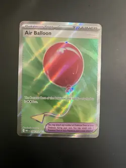 Pokemon Air Balloon Trainer 166/132 Me01: Mega Evolution Full Art Holo - Image 1