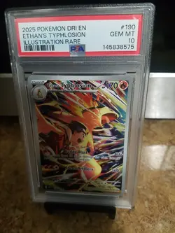 2025 Pokemon Dri En Ethan's Typhlosion Illustration Rare Psa 10 - Image 1