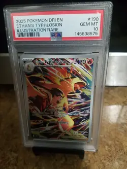 2025 Pokemon Dri En Ethan's Typhlosion Illustration Rare Psa 10 - Image 2