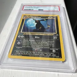 Pokemon Neo Discovery Umbreon Holo Unlimited 13/75 PSA 7 2001 English - Image 4
