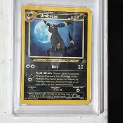 Pokemon Neo Discovery Umbreon Holo Unlimited 13/75 PSA 7 2001 English - Image 5