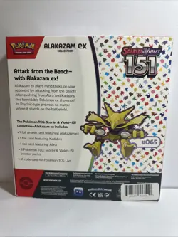 Pokemon Scarlet & Violet 151 Alakazam EX Collection Box - Image 4