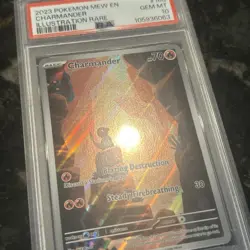 PSA 10 GEM MINT Charmander Illustration Rare 168/165 SV Pokemon 151 2023 English - Image 3
