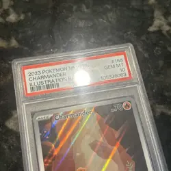 PSA 10 GEM MINT Charmander Illustration Rare 168/165 SV Pokemon 151 2023 English - Image 5