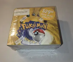 Factory Sealed Pokemon Base Set Unlimited Booster Box European Spanish Blue Wing - Image 1