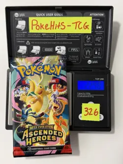 (HEAVY)🔥 22.48g Pokemon TCG Ascended Heroes Booster Pack Factory Sealed✅ - Image 1