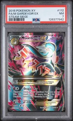 PSA 7 2016 POKEMON XY STEAM SIEGE #112 FA/M GARDEVOIR - Image 1