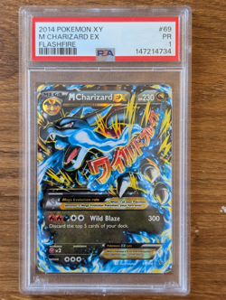 2014 Pokemon XY Flashfire PSA 1 M Charizard EX Mega Holo #69 FRESH CASE SLAB - Image 1