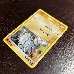 Pokemon Rhyhorn 62/106 2005 EX Emerald Reverse Holo Stamped Variant Collection - Image 5