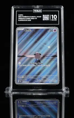 Cleffa 2023 Pokemon Scarlet And Violet Obsidian Flames 202/197 IR TAG 10 GemMint - Image 1