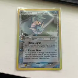 Pokemon TCG Vaporeon 18/113 EX Reverse Holo 70 HP Delta Search - Image 2