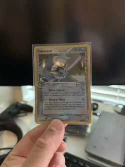 Pokemon TCG Vaporeon 18/113 EX Reverse Holo 70 HP Delta Search - Image 3