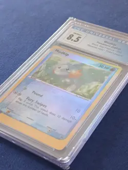 SUPER CUTE! 2003 Pokemon Promo Mudkip Black Star Promo CGC 8.5! - Image 3