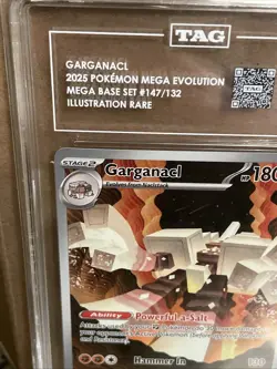 Garganacl 2025 Pokemon Mega Evolution Mega Base Set 147/132 Illustration Rare - Image 3